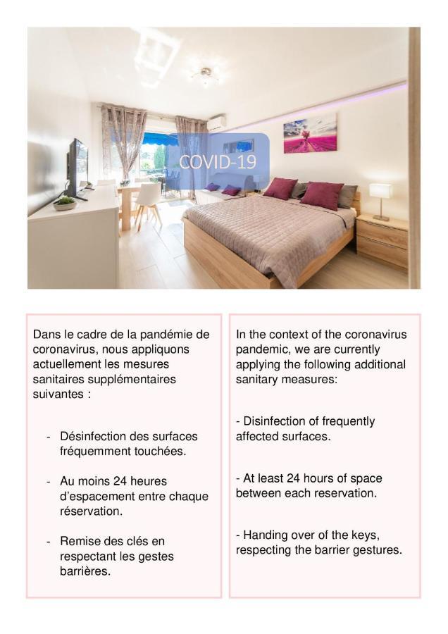 L'Ascot Appartement, Plages A 300M, Vue Hippodrome 滨海卡涅 外观 照片